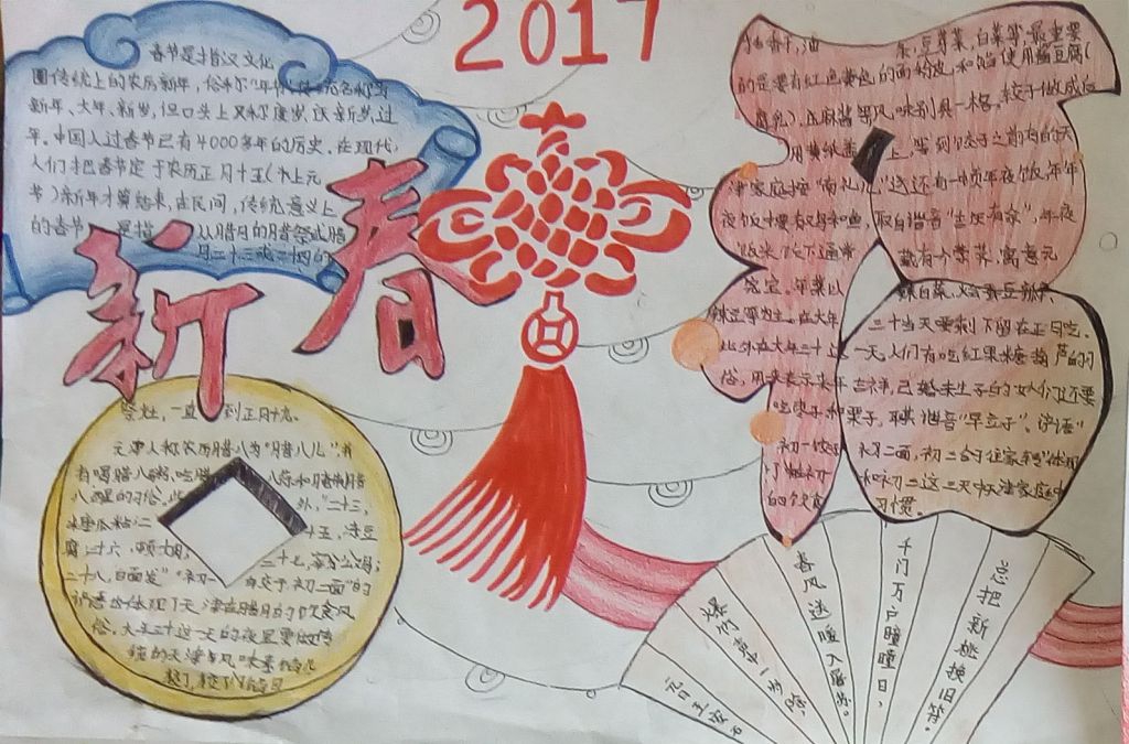 2022喜迎新年手抄报作品