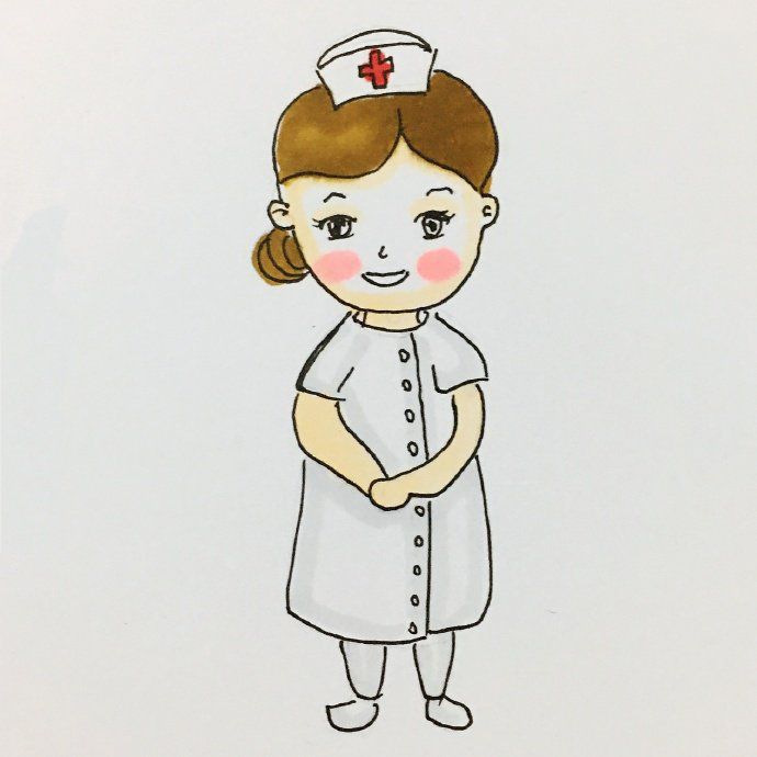 ?2022医生护士简笔画，预防肺炎手抄报必备素材
