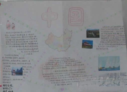 中国地理手抄报版面设计图