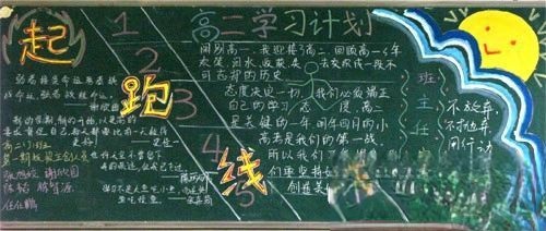 高二秋季新学期黑板报