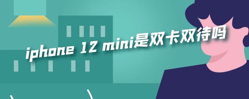 iphone 12 mini是双卡双待吗